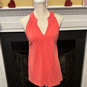 Buckle Coral Halter Neck Women's Top